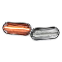 Πλαϊνά Φλας Φτερού Για VW Golf VentoBora Passat PoloTransporter Seat ToledoLeon IbizaCordoba Alhambra Led Dynamic White 2 Τεμάχια