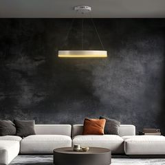 kelvo® VENOM KLV-101-0188 Κρεμαστό Φωτιστικό Οροφής LED 45W 4500lm 120° AC 220-240V IP20 Ρυθμιζόμενο Λευκό CCT με Χειριστήριο από 2700K έως 6000K Dimmable - Lumileds SMD Chip - Λευκό Ματ - Μ60 x Π60 x