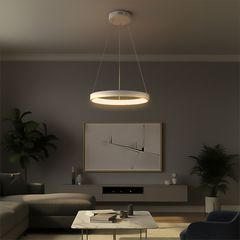 kelvo® NEMESIS KLV-101-0209 Κρεμαστό Φωτιστικό Οροφής LED 45W 4500lm 180° AC 220-240V IP20 Ρυθμιζόμενο Λευκό CCT με Χειριστήριο από 2700K έως 6000K Dimmable - Lumileds SMD Chip - Λευκό Ματ - Μ60 x Π60