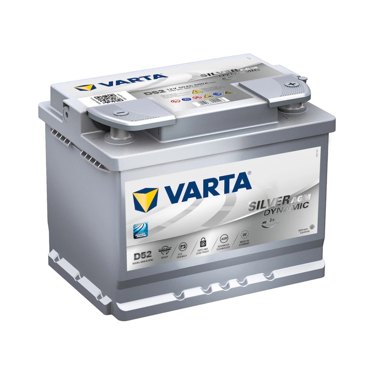 VARTA ΜΠΑΤΑΡΙΑ D52 SILVER DYNAMIC AGM 60AH