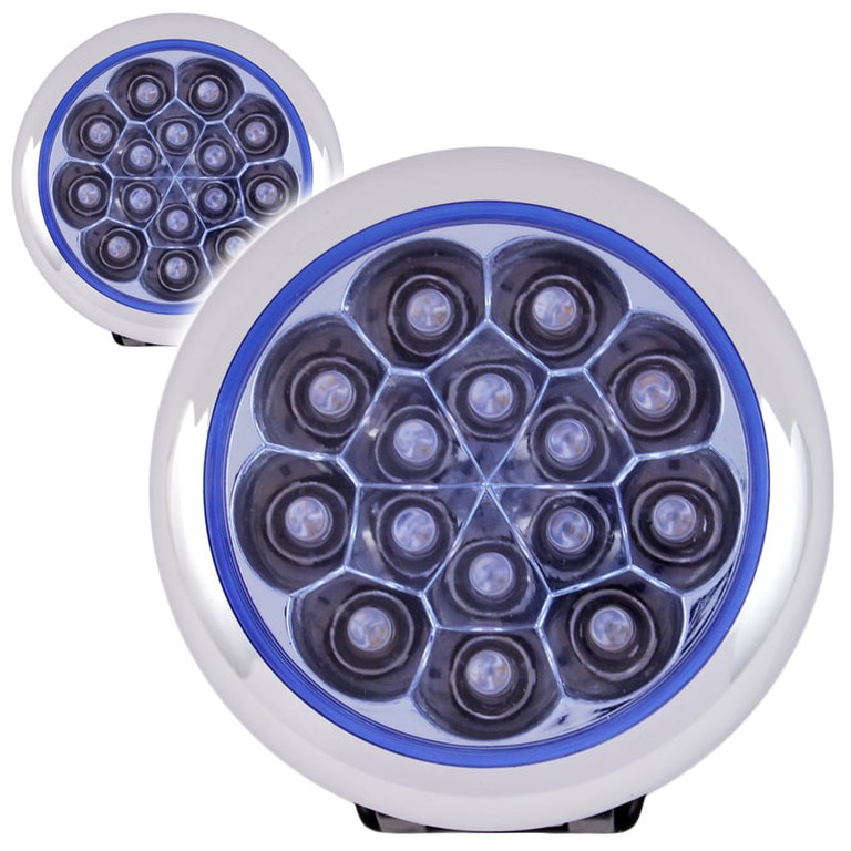 Προβολάκια 15 LED Μπλε Στρογγυλά 12V