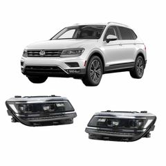 Μπροστινά Φανάρια Set Για Vw Tiguan II mk2 16+ DRL Led Matrix & Led Signal Dynamic R-Line Look H7H7 Με Μοτέρ Carner