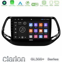 Clarion GL300+ Series 4Core Android11 4+64GB Jeep Compass 2017 Navigation Multimedia Tablet 10"