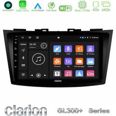Clarion GL300+ Series 4Core Android11 4+64GB Suzuki Swift 2011-2016 Navigation Multimedia Tablet 9"