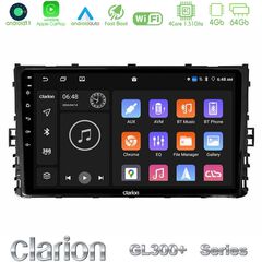 Clarion GL300+ Series 4Core Android11 4+64GB VW MQB 2017- Navigation Multimedia Tablet 9"