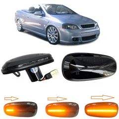 Πλαϊνά Φλας Φτερού Για Opel Astra G 98-04 Zafira A 99-05 Frontera B 01-04 Led Dynamic Φιμέ 2 Τεμάχια