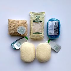5 Σφουγγάρια Σώματος THE BODY SHOP & MARTINI SPA για Απολέπιση, Scrub, Peeling, Μασάζ, Κυτταρίτιδα - ΚΑΙΝΟΥΡΓΙΑ