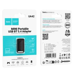 Αντάπτορας Wireless Hoco UA42 USB Bluetooth v5.4 Μαύρο-thumb-1