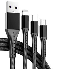POWERMASTER UNIVERSAL CHARGE CABLE 3 IN 1 FOR IPHONE & ANDROID