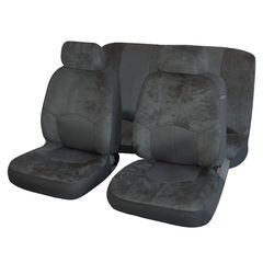Καλύμματα Σετ Universal με Αποσπώμενο Κεφαλάρι (Alcantara) 6 τεμ - ΓΚΡΙ