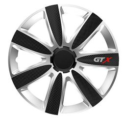 Τάσια αυτοκινήτου GTX CARBON Black/Silver - 16" - Μαύρο / Ασημί - 4 τμχ.
