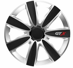 Τάσια αυτοκινήτου Versaco GTX CARBON Black/Silver - 15" - Μαύρο / Ασημί - 4 τμχ.