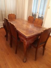 Σετ τραπεζαρία( με 6 καρέκλες), μπουφές & 2 πολυθρόνες