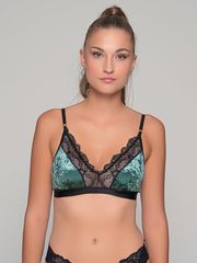 Βελούδινο Bralette ΡΟΥΜΠΙΝΙ-Λαδί