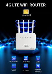 4G SIM to WiFi Router 300Mbps WiFi 6