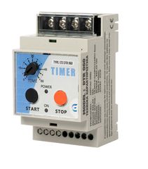 Χρονοδιακόπτης με ρελέ ισχύος ETI DTR060 230V AC 30A ρυθμιζόμενος 0-60 λεπτά & απομακρυσμένη εντολή μπουτόν για θερμοσίφωνα