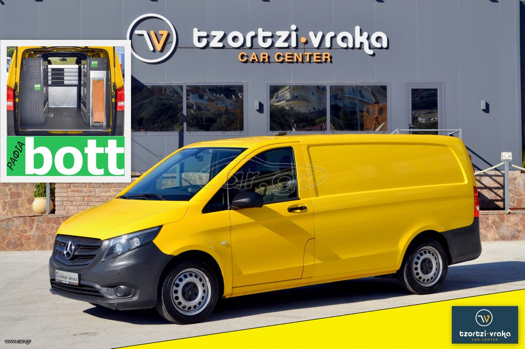 Κλούβα Mercedes-Benz 2019 Vito 114 CDI * LONG * Ράφια BOTT με Inverter