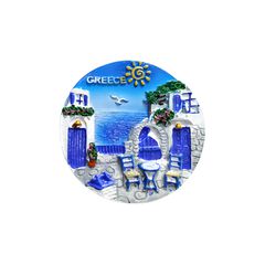 Tουριστικό μαγνητάκι Souvenir - Σετ 12pcs - Resin Magnet - Greece - 678235