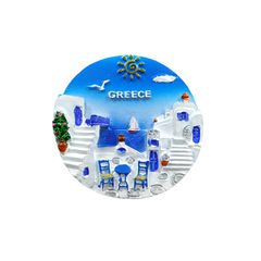 Tουριστικό μαγνητάκι Souvenir - Σετ 12pcs - Resin Magnet - Greece - 678238