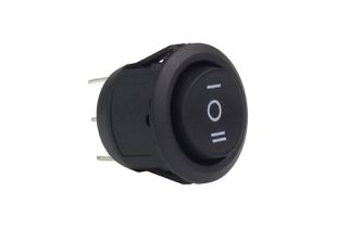 Amio - ΔΙΑΚΟΠΤΗΣ ΣΤΡΟΓΓΥΛΟΣ 3 ΘΕΣΕΩΝ 12V 2cm BU03 - 1ΤΕΜ. (02463/AM)