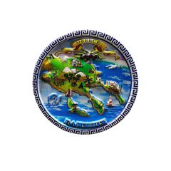 Tουριστικό μαγνητάκι Souvenir - Σετ 12pcs - Resin Magnet - Chalkidiki - 678313