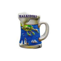 Tουριστικό μαγνητάκι Souvenir - Σετ 12pcs - Resin Magnet - Chalkidiki - 678308