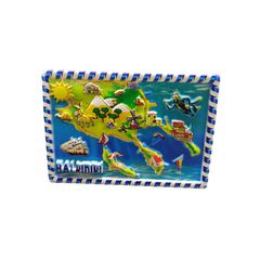 Tουριστικό μαγνητάκι Souvenir - Σετ 12pcs - Resin Magnet - Chalkidiki - 678302