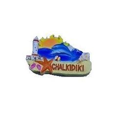 Tουριστικό μαγνητάκι Souvenir - Σετ 12pcs - Resin Magnet - Chalkidiki - 678084