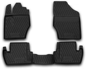 ΠΑΤΑΚΙΑ ΣΕ ΣΚΑΦΗ TPE ΛΑΣΤΙΧΟ ΓΙΑ PEUGEOT 107 / 308 07/2005-2013 ΣΕ ΜΑΥΡΟ ΧΡΩΜΑ NOVLINE - 4 ΤΕΜ.