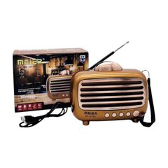 Επαναφορτιζόμενο ραδιόφωνο Retro - MD-1017BT - 410171 - Gold