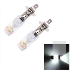 2 PCS H1 30W 350 LM 6000K White Light CREE 6 LED Car Fog Light Bulb, DC 12V