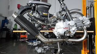 exatmisi me lemo tipou OVER RACING gia c50 glx50/90 astrea supra dax chaly dy z50j monkey Z50R Gorilla lifan bobo skyteam Jintong JC50 MODIFYING GARAGE "since1993" TAKEGAWAGR - 4miniracingparts,gr