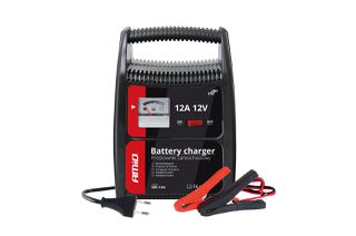 Amio - Φορτιστής Μπαταρίας 12V 12A για γρήγορη φόρτιση μπαταριών 32-90Ah με προστατευμένους ακροδέκτες και σταθερή απόδοση για αξιόπιστη χρήση σε απαιτητικές εφαρμογές - 1 Τεμ. (02089/AM)