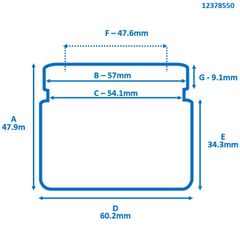 ΠΙΣΤΟΝΙ ΔΑΓΚΑΝΑΣ TOYOTA HILUX VIGO KUN 2WD 60.2Δ-47.9Υ-thumb-2