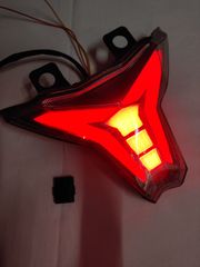 LED Πίσω φανάρι φιμέ με ενσωματωμένα φλας για Kawasaki !!!