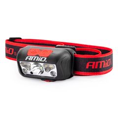 Amio - ΦΑΚΟΣ ΚΕΦΑΛΗΣ ΕΡΓΑΣΙΑΣ LH03 1200mAh MICRO USB XPE+2LED+2SMD 180FLUX 8x7x7cm - 1 τεμ. (02825/AM)