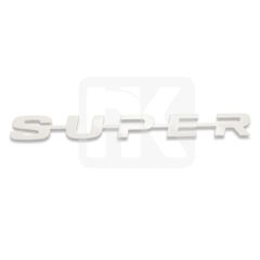 Λογότυπο “SUPER” Λευκό Πλαστικό για Scania S/R Series Euro 6