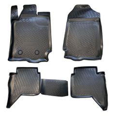 ΠΑΤΑΚΙΑ ΣΕ ΣΚΑΦΗ TPE ΛΑΣΤΙΧΟ ΓΙΑ FORD RANGER 4D 2011+ ΣΕ ΜΑΥΡΟ ΧΡΩΜΑ NOVLINE - 4 ΤΕΜ.