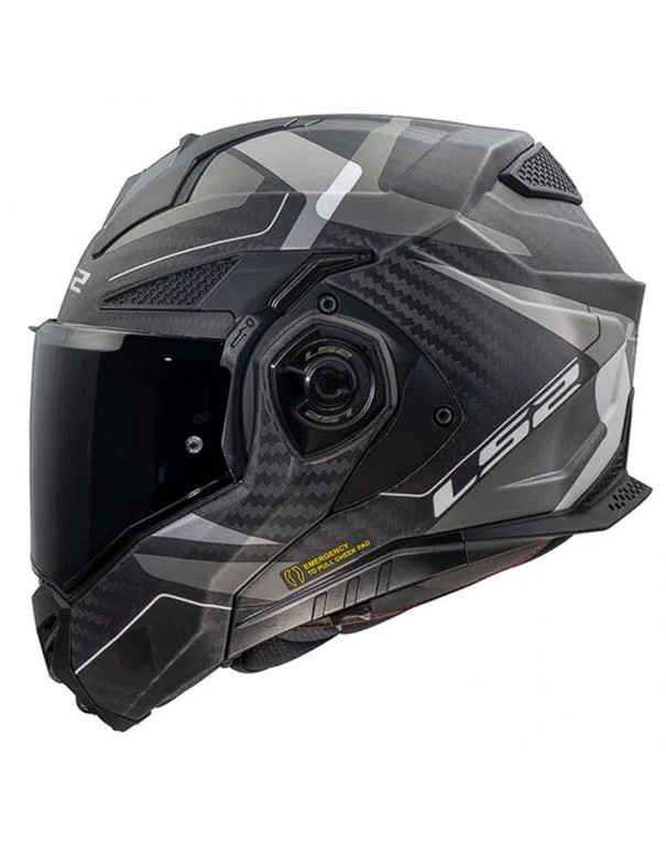 LS2 FF901 Advant X Carbon Horizon Silver/Grey