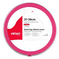 Amio - ΚΑΛΥΜΜΑ ΤΙΜΟΝΙΟΥ SWC-36 M 37-39cm ΣΕ ΡΟΖ / ΦΟΥΞΙΑ ΧΡΩΜΑ ΜΕ ΠΕΡΙΜΕΤΡΙΚΑ STRASS - 1 ΤΕΜ. (02809/AM)