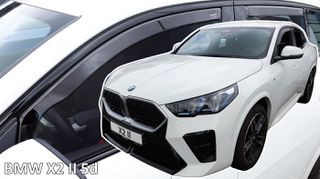 Heko - Ανεμοθραύστες για BMW X2 II U10 5 Doors 2023+ Σετ Αυτοκινήτου Απο Εύκαμπτο Φιμέ Πλαστικό - 4 τεμ. (ΑΝΕΜ.SET11011)