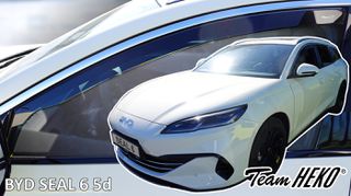 Heko - Ανεμοθραύστες για Byd Seal 6 5 Doors 2024+ Ζευγάρι Απο Εύκαμπτο Φιμέ Πλαστικό - 2 τεμ. (ΑΝΕΜ.11316-1)