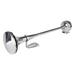 Amio - ΚΟΡΝΑ ΠΝΕΥΜΑΤΙΚΗ ΜΟΝΗ 12/24V 115dB HIGH TONE ΜΗΚΟΣ:520mm ΧΡΩΜΙΟ - 1 ΤΕΜ. (04077/AM)