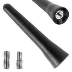 Amio - ΚΕΡΑΙΑ ΟΡΟΦΗΣ ANTM13 6.5cm ΜΕ 2 ΑΝΤΑΠΤΟΡΕΣ 5-6mm ΜΑΥΡΗ - 1 ΤΕΜ. (04164/AM)