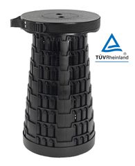 HOME USE πτυσσόμενο καρεκλάκι HUH-0230, αντοχή έως 250kg, 25.5x45cm, μαύρο