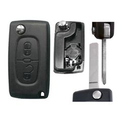 CITROEN BERLINGO / C2 / ΑΝΤΑΛΛΑΚΤΙΚΟ ΚΛΕΙΔΙ ΜΕ ΚΑΛΥΜΜΑ 2 ΚΟΥΜΠΙΩΝ/ ΛΑΜΑ VA2 (ΜΕ ΥΠΟΣΤΗΡΙΞΗ ΜΠΑΤΑΡΙΑΣ) (ΧΩΡΙΣ ΚΛΕΙΔΙ) DGA - 1 ΤΕΜ.