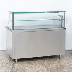 Ψυγείο Πάγκος - Βιτρίνα Σαλατών 1.55μ Inox Κωδ: 0126-3250