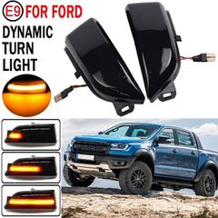 Φλας Καθρέπτη Για Ford Ranger T6 12-19 Dynamic Led Φιμέ 2Τεμάχια