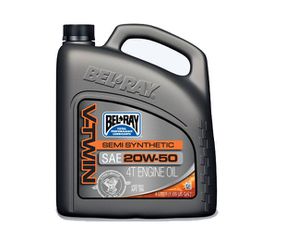 Λιπαντικό BEL-RAY 96910 V-TWIN 20W-50 X4L Ημί-Συνθ.API SN/JASO MA2  97504920502