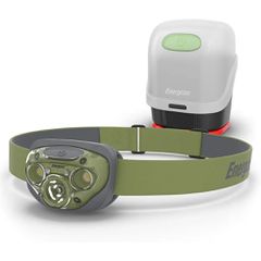 Φακός Κεφαλής Energizer Vision HD 3 Led 260 Lumens IPX4 με Lanern Case και μπαταρίες AAA Πράσινο